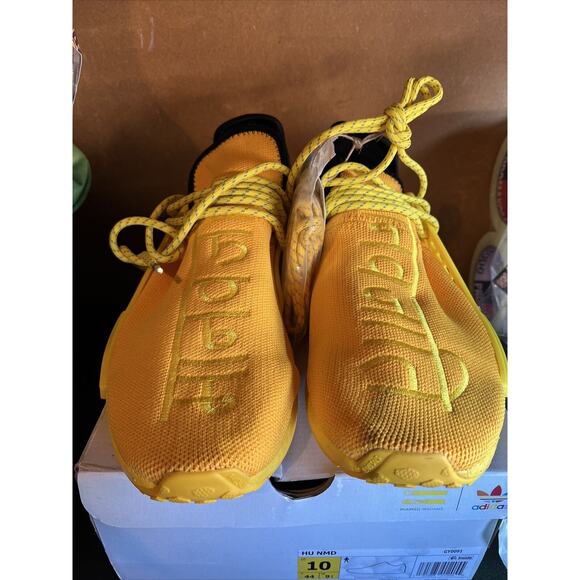 Adidas Originals Men\'s Pharrell Human Race Yellow Sneakers Size 10 us GY0091 New main image 10
